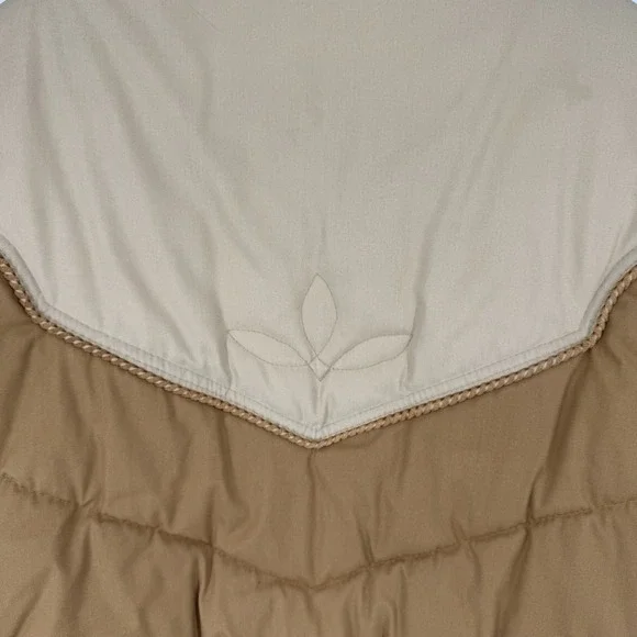 Vintage Trail Gear Pacific Trail Puffer Jacket Large Brown Western Yoke Corduroy